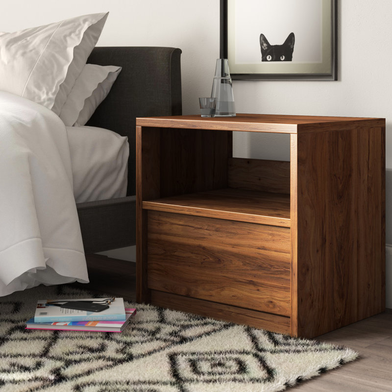 Mercury Row® Posner Manufactured Wood Nightstand & Reviews Wayfair
